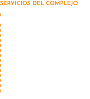 SERVICIOS DEL COMPLEJO I Piscina Climatizada en temporada de verano I Solarium I Servicio de Mucama Diario I Desayuno servido en la cabaña I Ropa Blanca - Cunas I Alarma Monitoreada I LCD 32" en sala de estar I AA Split en dormitorio matrim. I Caja de Seguridad Individual I Videoteca y Juegos de Mesa I Deck con Parrilla Individual I Wifi I LCD 24"en dormitorio matrimonial. I Calefacción central por radiadores I No se aceptan mascotas 